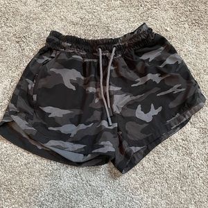 Athleta girl black camo shorts